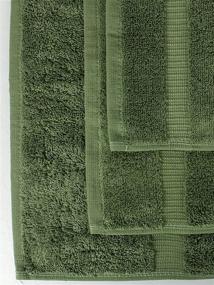 img 1 attached to 🛀 Chakir Turkish Linens Hotel & Spa Quality Towel Set - 8-Piece Highly Absorbent Set in Moss