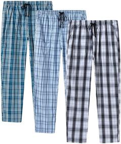 img 4 attached to MoFiz Bottoms Classic Nightwear: Lightweight Men's Sleep & Lounge Clothing