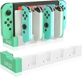 img 4 attached to ⚡️ GreenWhite Charger & Charging Dock: Compatible with Nintendo Switch Joy Cons