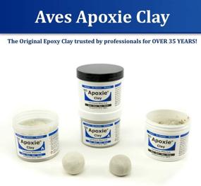 img 2 attached to 🔨 Глина для моделирования Aves Apoxie с сушкой на воздухе: Профессиональная водонепроницаемая глина для лепки без трещин - самозатвердевающаяся, белая (1 фунт)