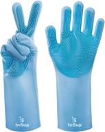 innovative insup premium dishwashing gloves: powerful cleaning with built-in bristles logo