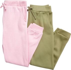 img 2 attached to 👖 Ultimate Comfort: Real Love Girls' Sweatpants – 4 Pack Active Fleece Jogger Pants (7-16)