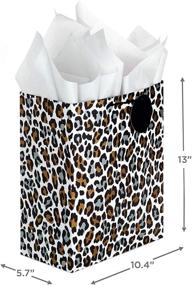 img 2 attached to 🎁 Stylish Hallmark 13" Large Animal Print Gift Bags (3-Pack) for Christmas, Holidays, Birthdays & More