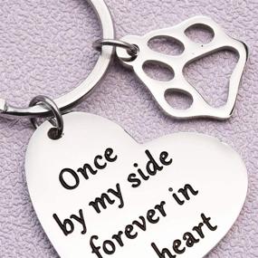 img 2 attached to Personalized Pet Memorial Keychain for Dogs and Cats - Loss of Pet Sympathy Gift DIY Crafts Keepsake - Remembrance Angel with Paw Print - Family Keyrings