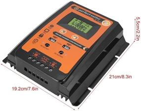 img 1 attached to 🔌 Контроллер заряда Keenso солнечной батареи MPPT 12V/24V 30A/50A/70A с двумя USB-портами, ЖК-дисплеем - панельный регулятор батареи (50А)