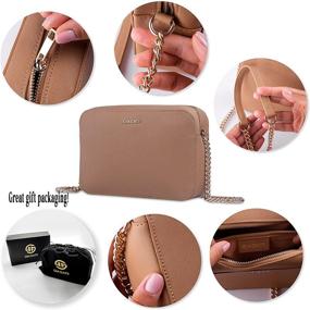 img 3 attached to Elegant Leather Crossbody Purse Women Women's Handbags & Wallets