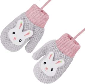 img 2 attached to 🧤 Winter Mittens for Toddlers: Assorted Designs for Girls' Accessories and Cold Weather