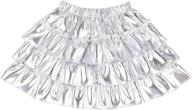 👗 somlatrecy girls' gold metallic tutu skirt for toddler girls and babies - shiny dance party tutu logo