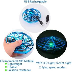 img 1 attached to 🚁 SENCLE Hand Operated Drones Flying Toys: Mini Helicopter Drone for Kids & Adults - Easy Indoor UFO Flying Ball Toy for Boys & Girls (Ages 4-12)