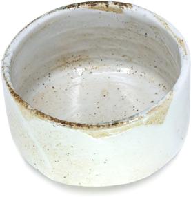 img 2 attached to 🍵 Authentic Japanese Handcrafted Matcha Tea Bowl: Beige Mino Ware Pottery for Traditional Matcha Tea Ceremony - Yuki Shino Chawan