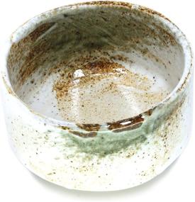 img 3 attached to 🍵 Authentic Japanese Handcrafted Matcha Tea Bowl: Beige Mino Ware Pottery for Traditional Matcha Tea Ceremony - Yuki Shino Chawan