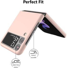 img 1 attached to Stylish and Durable Cresee Samsung Galaxy Z Flip 3 5G Case - Pink