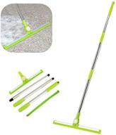 🧹 jebblas professional floor scrubber squeegee with 14 inch silicone blade: effective cleaning for marble, glass, and more! logo