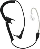 🎧 black short tube listen-only earpiece with enhanced seo logo