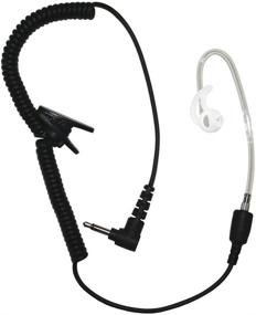 img 1 attached to 🎧 Black Short Tube Listen-Only Earpiece with Enhanced SEO