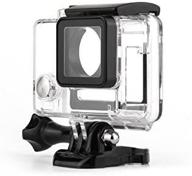 📸 wiserelectron gopro hero 4 3+ camera protective housing case with open side lens and skeleton backdoor logo