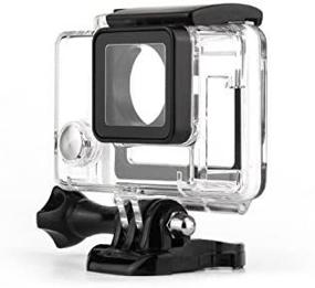 img 4 attached to 📸 WiserElectron Gopro Hero 4 3+ Camera Protective Housing Case with Open Side Lens and Skeleton Backdoor