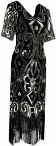 img 3 attached to 👗 Women's Sequins Gatsby Cocktail Flapper Dresses in Dresses - Clothing