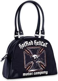 img 1 attached to Hotrod Hellcat Bowler Purse Baron Women's Handbags & Wallets and Top-Handle Bags