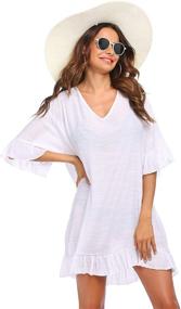 img 2 attached to Ekouaer Women's Beachwear Bathing Coverups in Swimsuits & Cover Ups