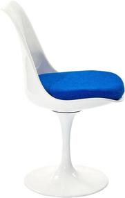 img 1 attached to 🔵 Blue Swivel Kitchen and Dining Room Chair: Modway Lippa Mid-Century Modern Upholstered Fabric