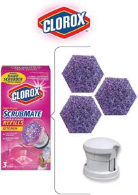 img 3 attached to 🧽 Clorox ScrubMate Kitchen Handheld Scrubber with 3 Refill Pads