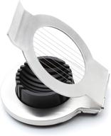 🥚 jean-patrique stainless steel boiled egg slicer: effortless egg preparation for salads and sandwiches with wire cutter logo