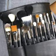 💄 22-pocket pro makeup brush bag with artist belt strap - ideal for cosmetics logo