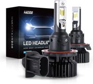 🔦 9008(h13) led headlight bulbs conversion kit y8 series - 8000 lumens/set, 6500k xenon white: super bright and efficient logo