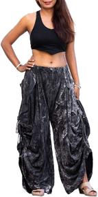 img 4 attached to 👖 Stylish Thaluta Women's Palazzo Pants: Wide Leg Lounge Convertible Maxi Skirt with Pockets – Comfy Trousers for Casual Chic