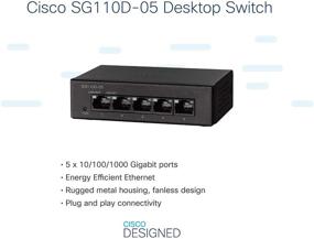 img 2 attached to ⚡️ Cisco SG110D-05 Unmanaged Switch: 5 Gigabit Ethernet Ports, Lifetime Protection - SG110D-05-NA