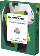 hammermill green cardstock, 110 lb, 8.5 x 11 colored cardstock, 1 pack (200 sheets) - thick card stock, made in the usa, high-quality color paper, 168330r logo