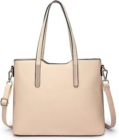 img 3 attached to Miss Lulu Reversible Leather Shoulder Women's Handbags & Wallets in Hobo Bags