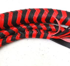 img 3 attached to Plait Genuine Leather Heavy Bullwhip Sports & Fitness
