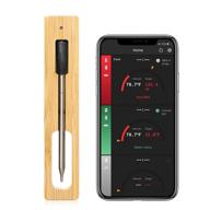🔥 smart wireless meat thermometer with bluetooth, 165ft long range and assisted cooking for bbq, oven, deep frying, and more logo