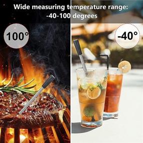 img 2 attached to 🔥 Smart Wireless Meat Thermometer with Bluetooth, 165ft Long Range and Assisted Cooking for BBQ, Oven, Deep Frying, and More