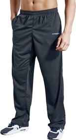 img 3 attached to 🏃 LUWELL PRO Men's Pocketed Sweatpants - Ideal Open Bottom Athletic Pants for Jogging, Workout, Gym, Running, Training