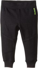 img 1 attached to 👖 Comfortable and Trendy Reebok Little Toddler Fleece Legging for Girls' Clothing