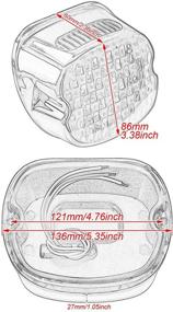 img 2 attached to 🚦 Низкопрофильный задний стоп-сигнал с дымчатым светодиодным оформлением: задние фонари совместимы с мотоциклами Harley Touring Street Glide, Road King, Electra Glide, Dyna, Fat Boy, Sportster 833 1200.