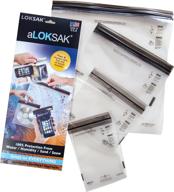🎒 loksak waterproof bags assorted sizes multi-pack - 5x4, 4x7, 6x6, 9x6 (set of 4) логотип