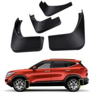 🚗 topgril mud flaps kit for kia seltos 2020 2021: front and rear mud splash guard set - 4-pc kit logo