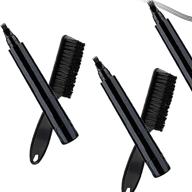 🧔 jingyang beard pencil filler - fast camouflage natural hair growth - waterproof beard pencil and brush kit for men (black + dark brown) logo