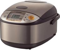 🍚 zojirushi ns-tsc10 rice cooker & warmer: 5-1/2-cup (uncooked), 1.0-liter capacity логотип