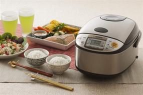 img 1 attached to 🍚 Zojirushi NS-TSC10 Rice Cooker & Warmer: 5-1/2-Cup (Uncooked), 1.0-Liter Capacity