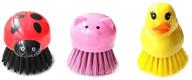 diamond visions 01-1374 animal scrub brush multipack - assorted animals (3 brushes): an efficient cleaning solution! logo