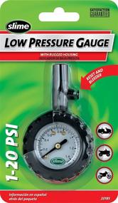 img 1 attached to Slime 20185 Low PSI Dial Gauge: Accurate Readings with Convenient Bleeder Valve, 1-20 PSI