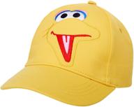 🧢 sesame street cotton baseball cap for toddlers – elmo, cookie monster, big bird, oscar the grouch logo