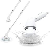 🧼 abko bc01 cordless electric spin scrubber: lightweight cleaning with replaceable brush head and adjustable extension rod for tile bathtub floor, bathroom, and kitchen cleaning logo