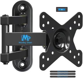 img 4 attached to 📺 Versatile Full Motion TV Wall Mount Bracket for 10-26 Inch LED/LCD Screens - Mounting Dream MD2463