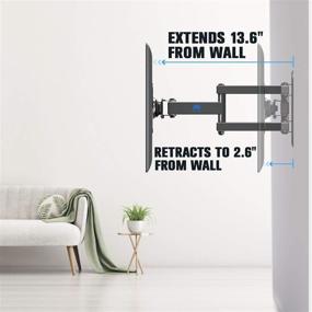 img 3 attached to 📺 Versatile Full Motion TV Wall Mount Bracket for 10-26 Inch LED/LCD Screens - Mounting Dream MD2463